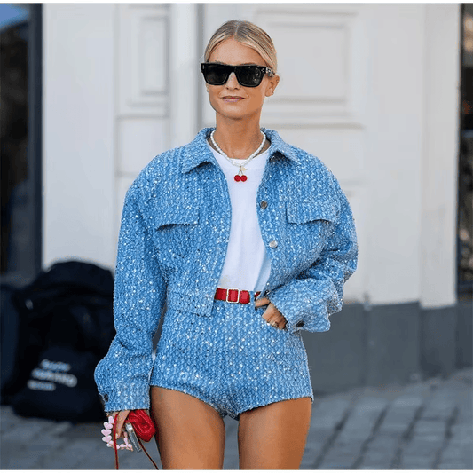 Diamonds Denim Set