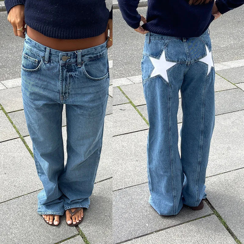 White Starflare Light Jeans