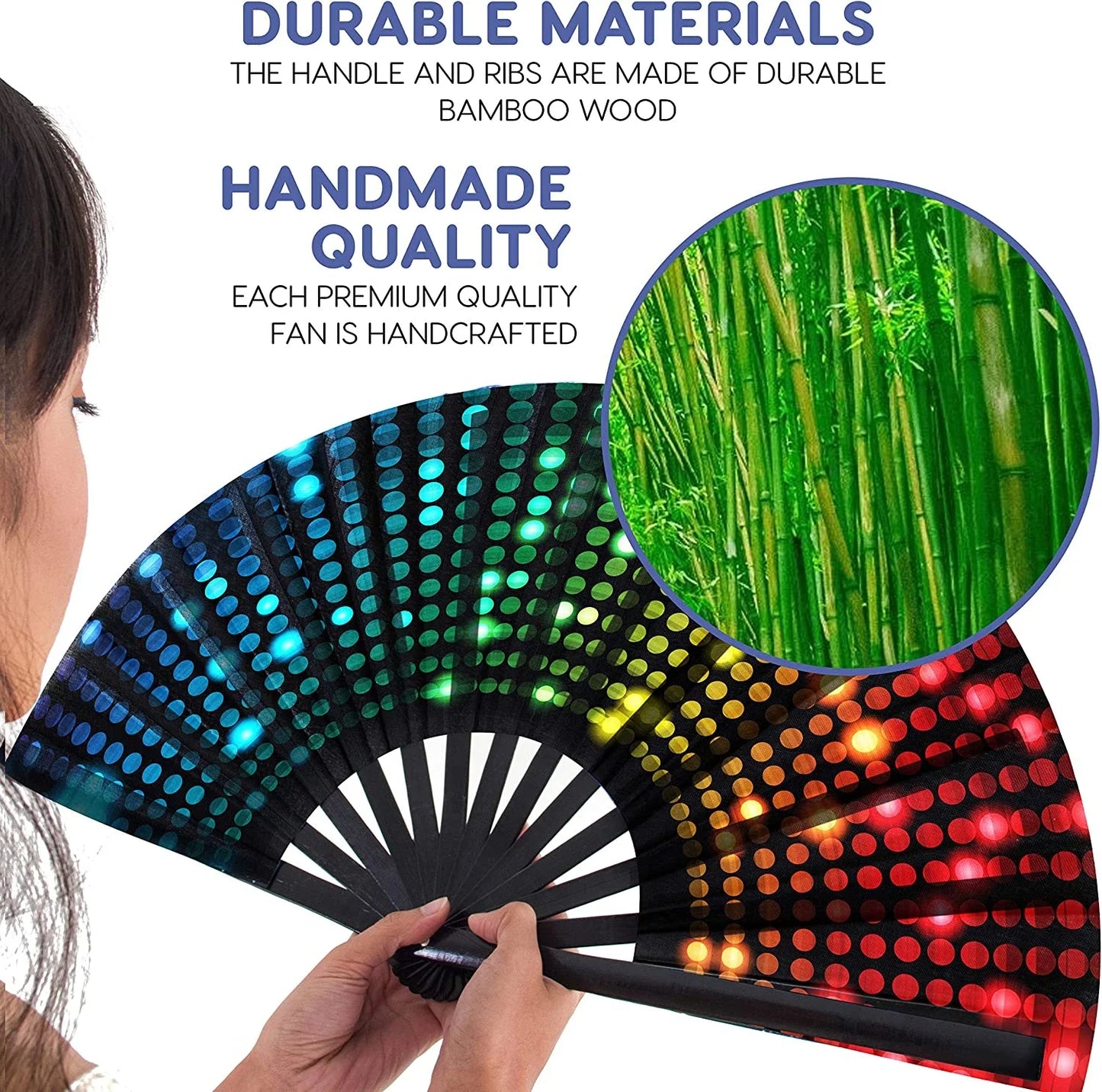 Large Shining Rainbow Fan