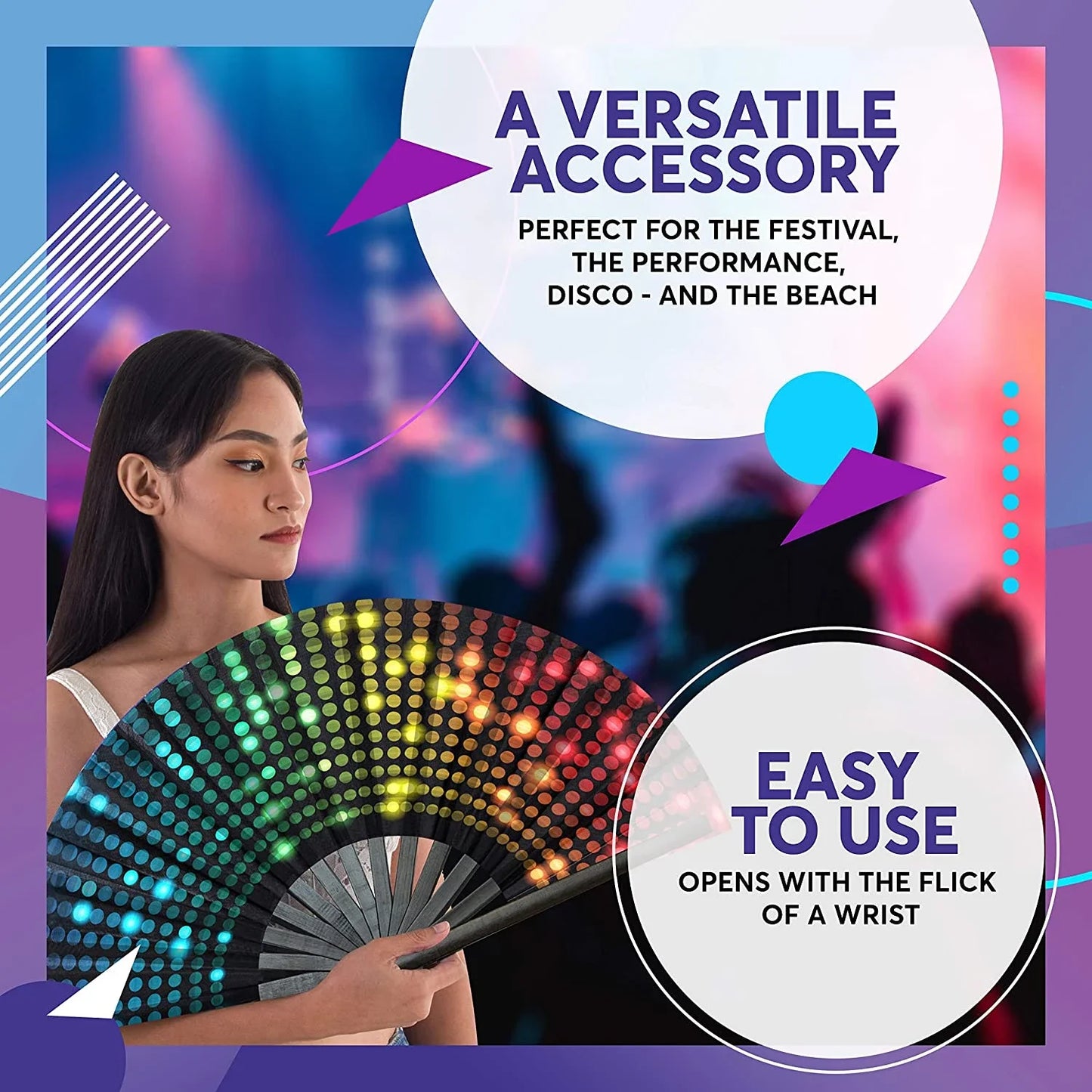 Large Shining Rainbow Fan