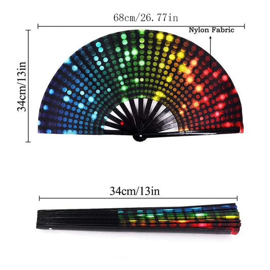 Large Shining Rainbow Fan