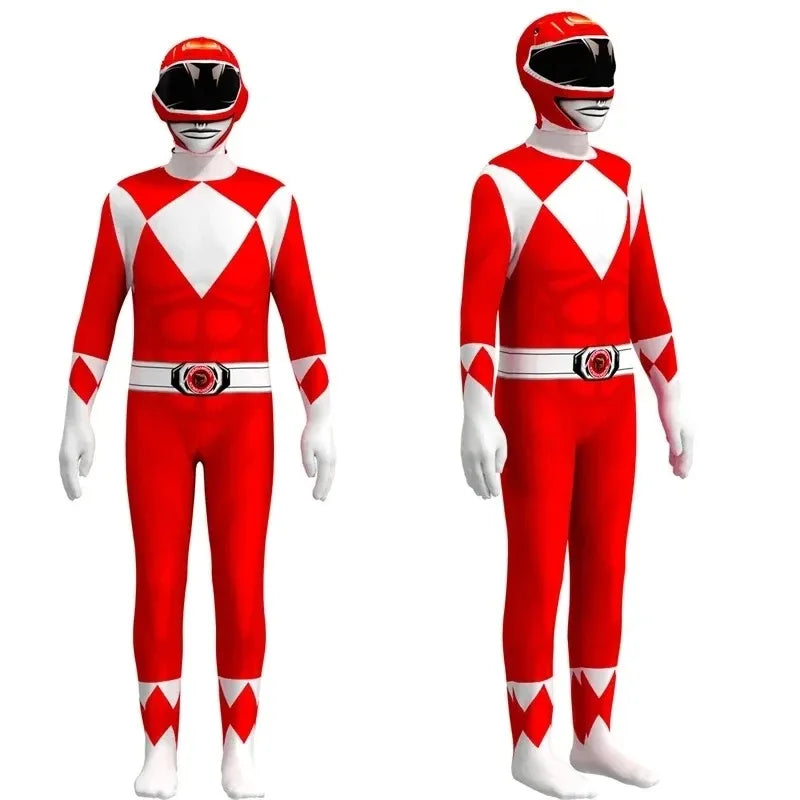 Red Power Rangers Costume for Adults