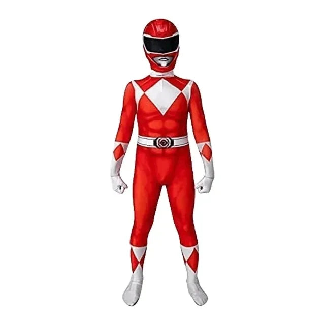 Red Power Rangers Costume for Adults