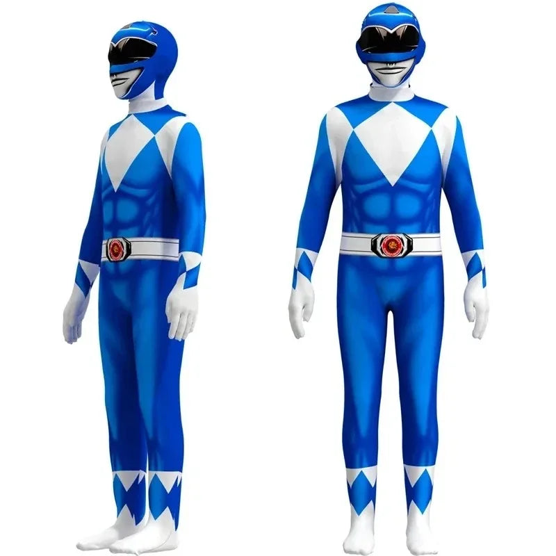 Blue Power Rangers Costume for kids