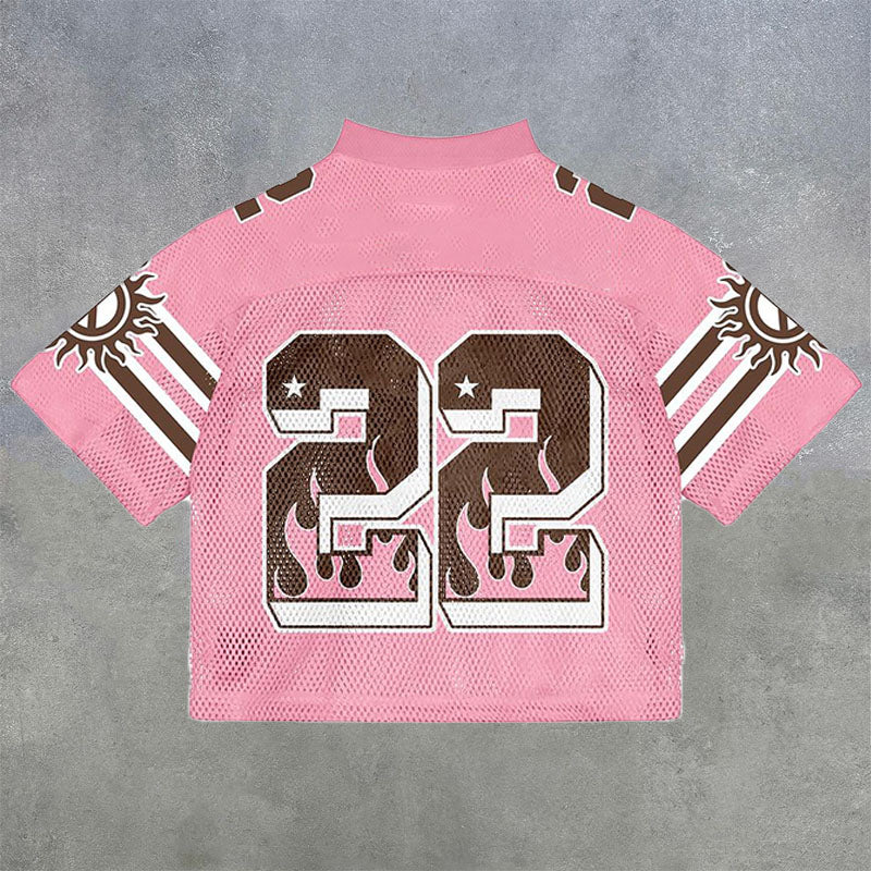 #22 Pink World Peace American Football Shirt