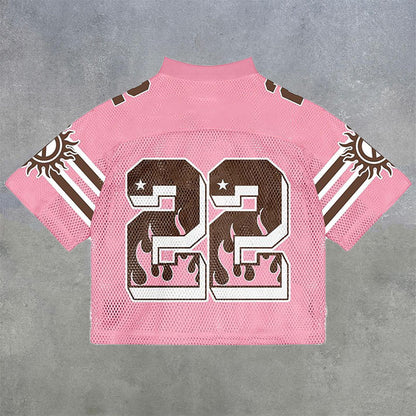 #22 Pink World Peace American Football Shirt