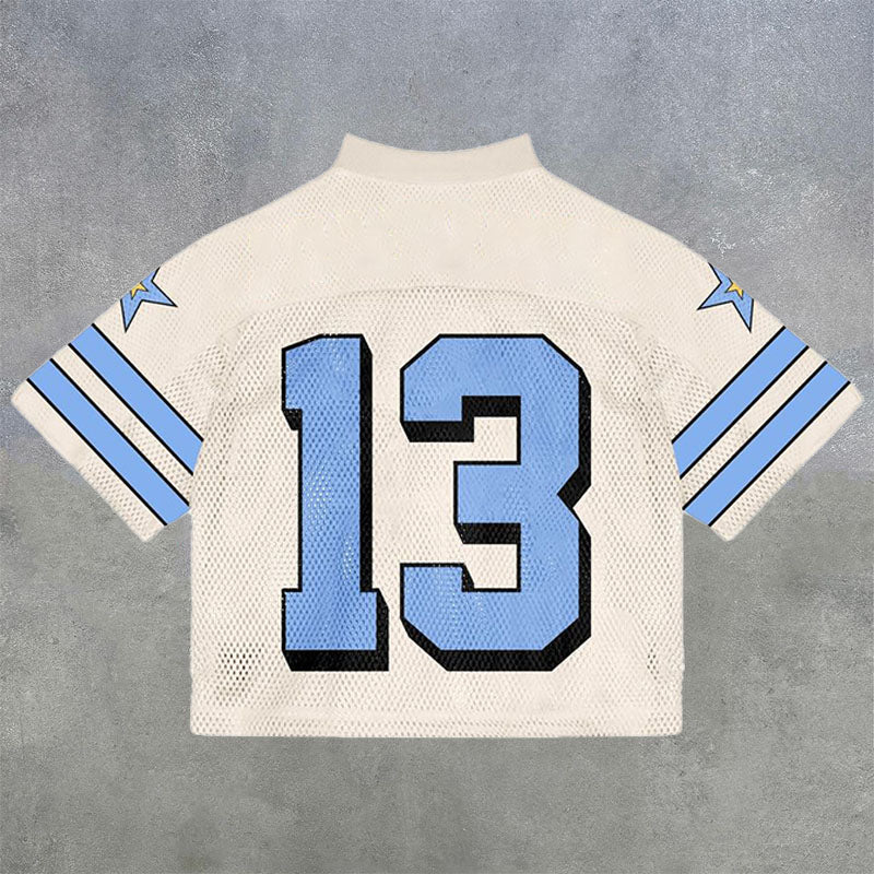 #13 Flower American Football Shirt