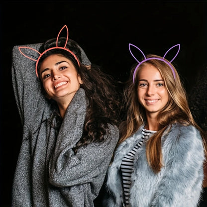 Glow-in-the-Dark Bunny Ears Headband (6-Pack)