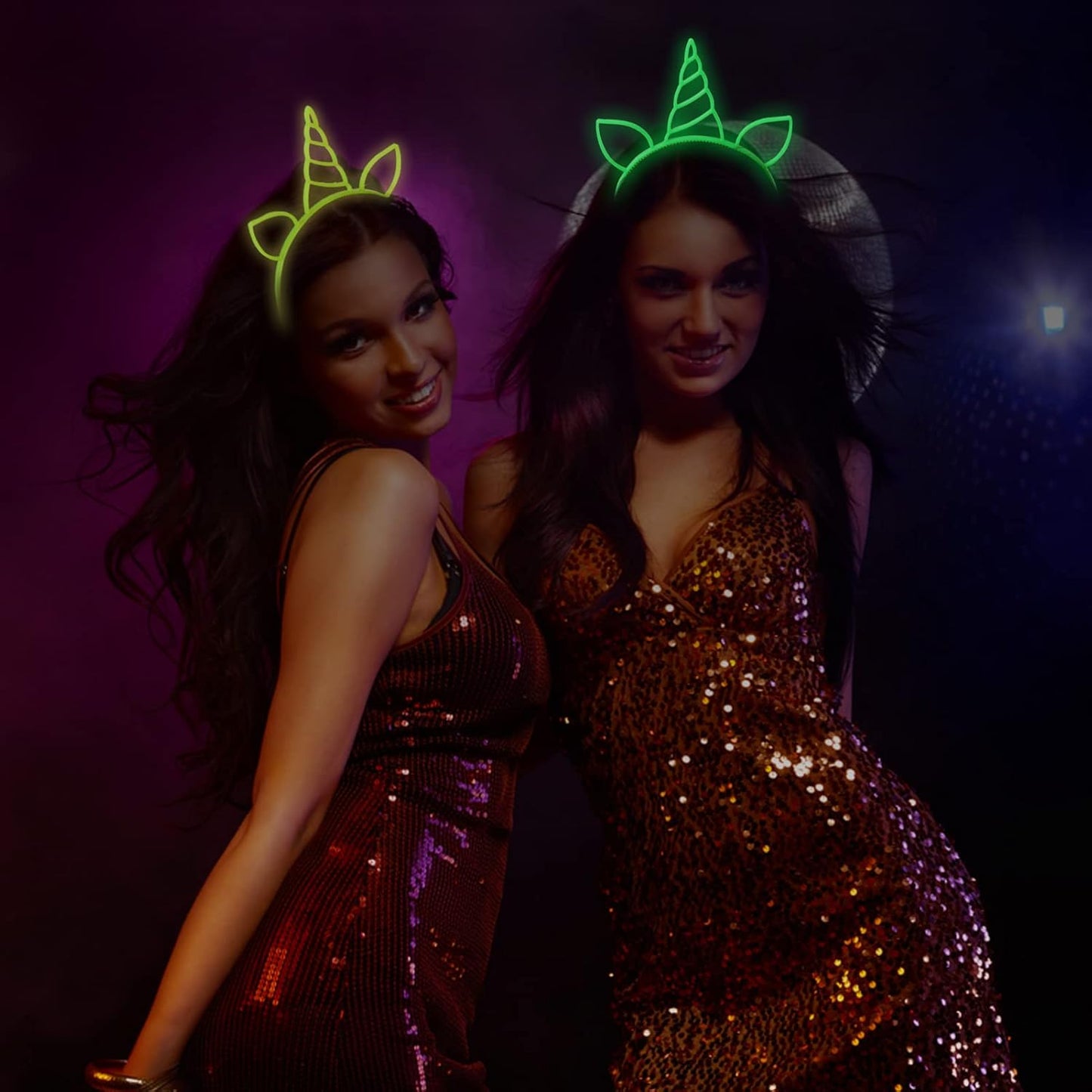 Glow-in-the-Dark Unicorn Headband (6-Pack)