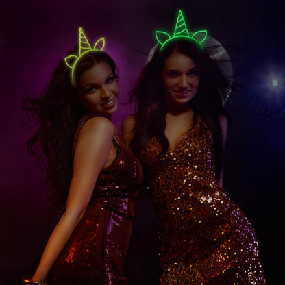 Glow-in-the-Dark Unicorn Headband (6-Pack)