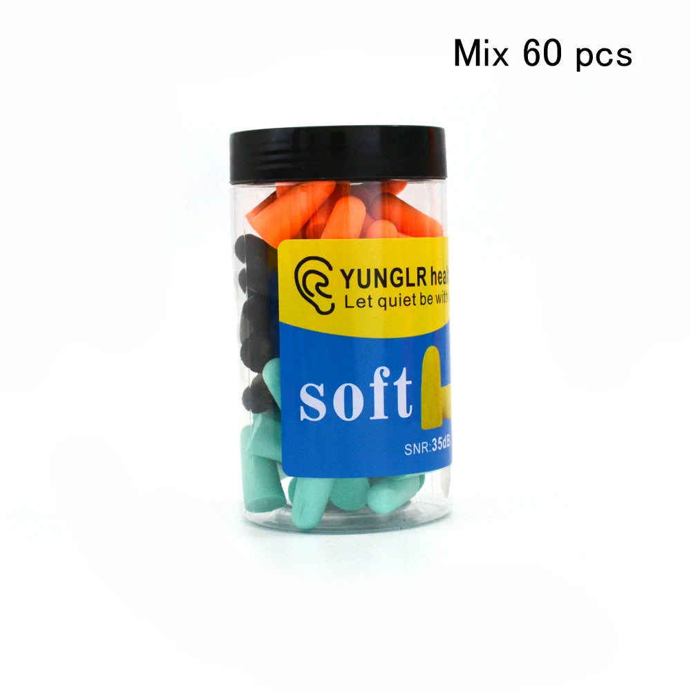 60pcs Foam Earplugs