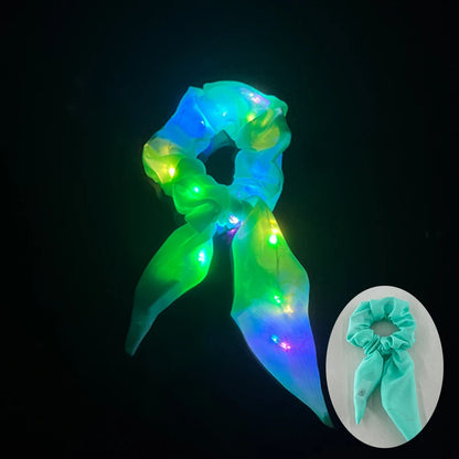 Glowing Hair Bow Scrunchie