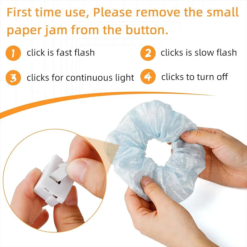 Glowing Hair Bow Scrunchie