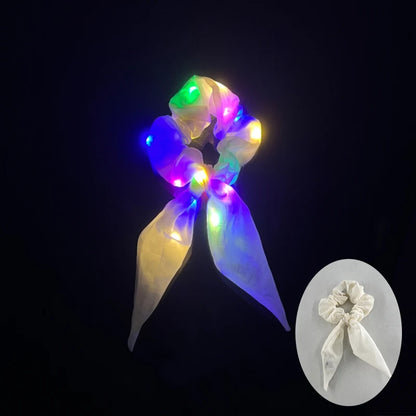 Glowing Hair Bow Scrunchie