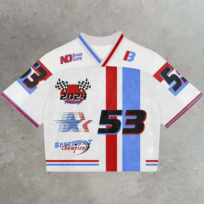 #53 Race Life American Football Shirt