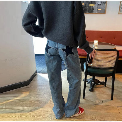 Navy Blue Starflare Light Jeans