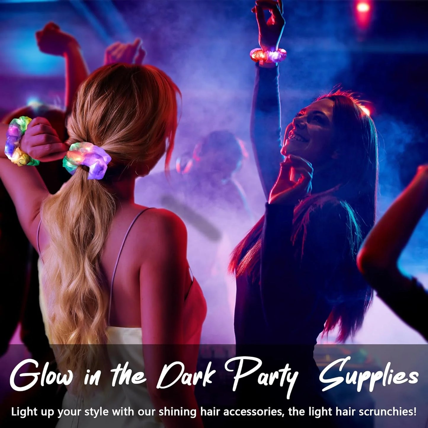 Glowing Hair Bow Scrunchie