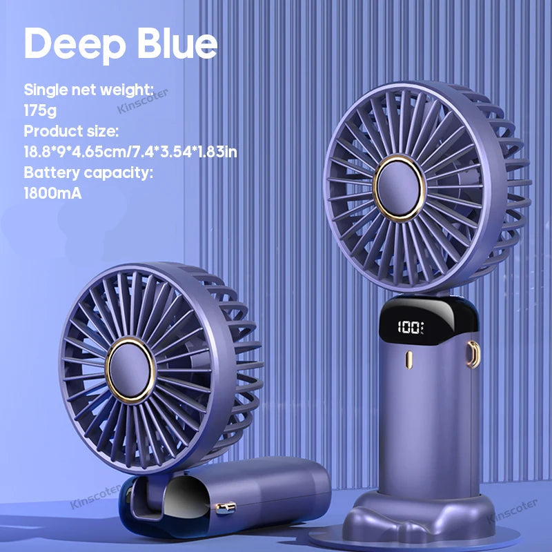 Foldable Fan with Phone Stand