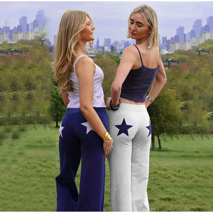 Gray Stargaze Flare Pants