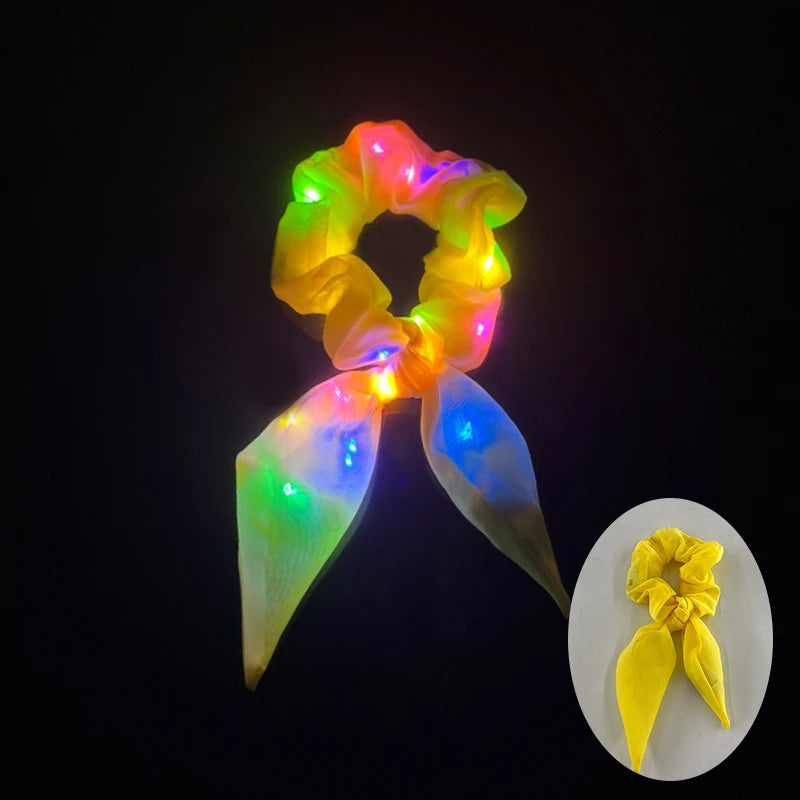 Glowing Hair Bow Scrunchie