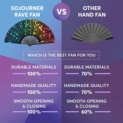 Large Shining Rainbow Fan