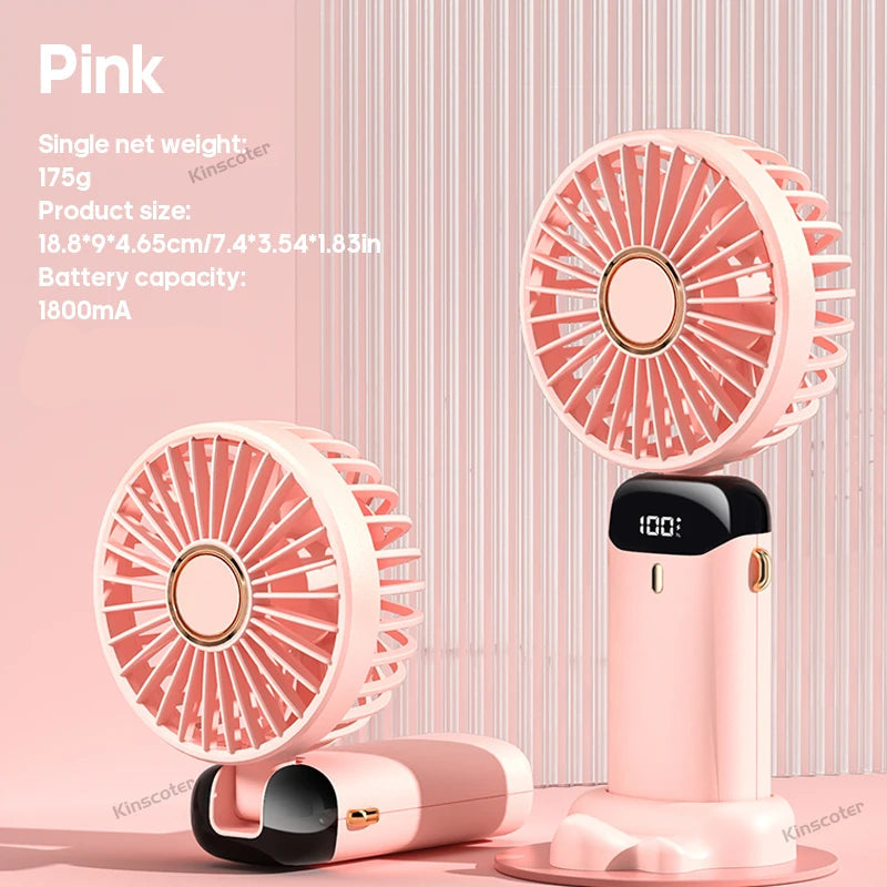 Foldable Fan with Phone Stand