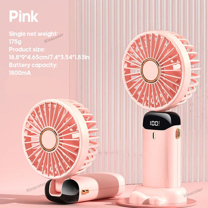 Foldable Fan with Phone Stand